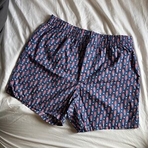 Vineyard Vines Blue Nutcracker Print Boxers